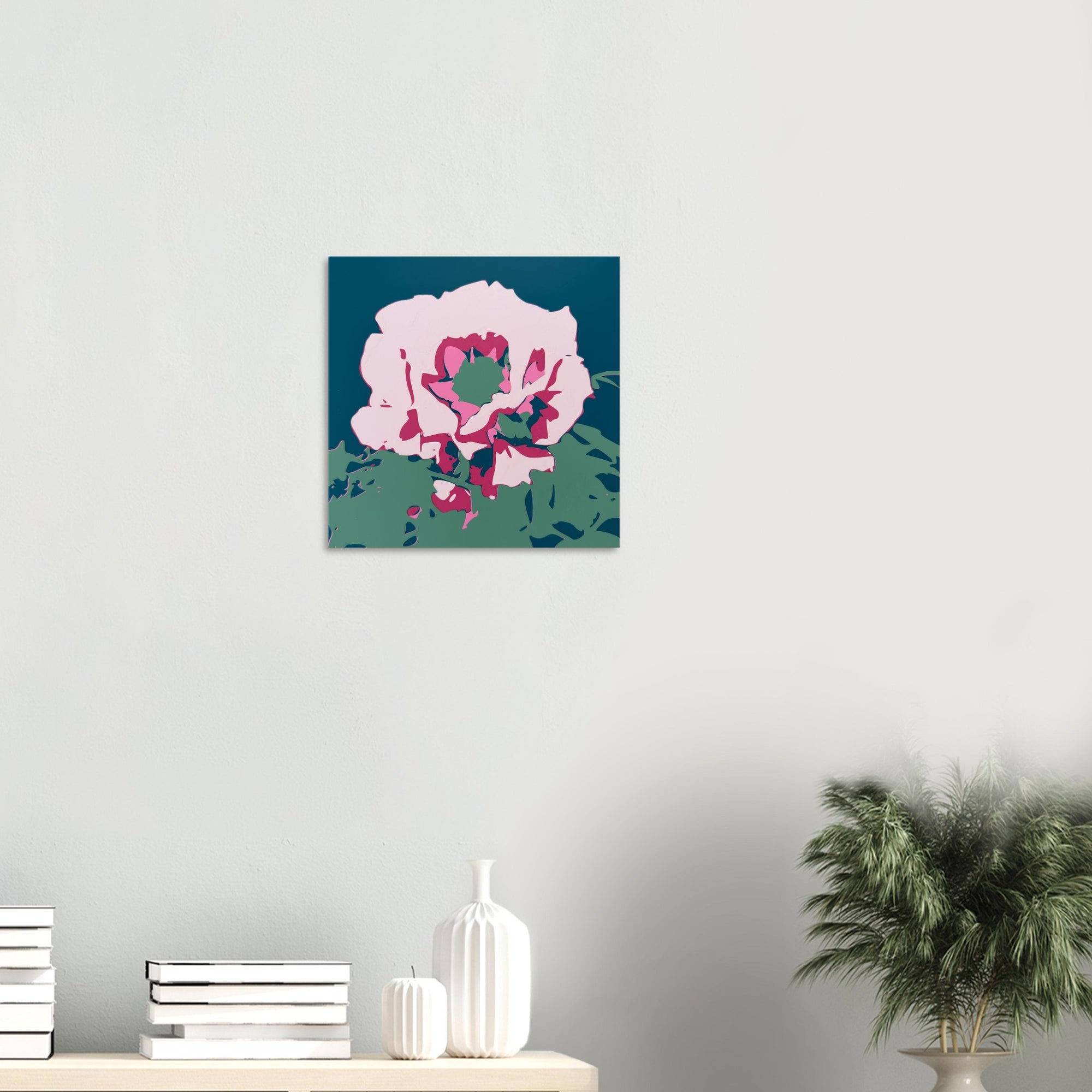 Japanese Peony print displayed on gallery wall arrangement
