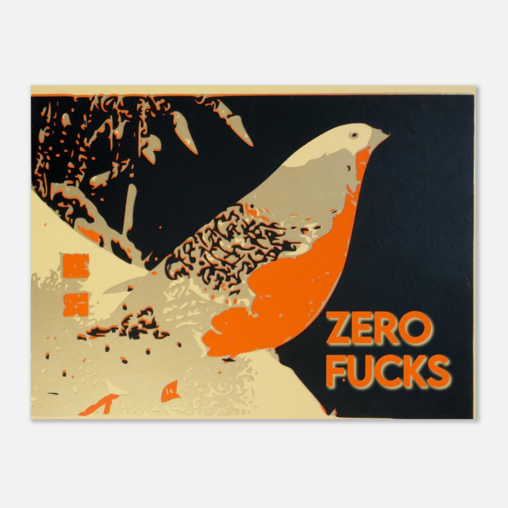 Zero Fucks | Art Nouveau Art Giclée Print