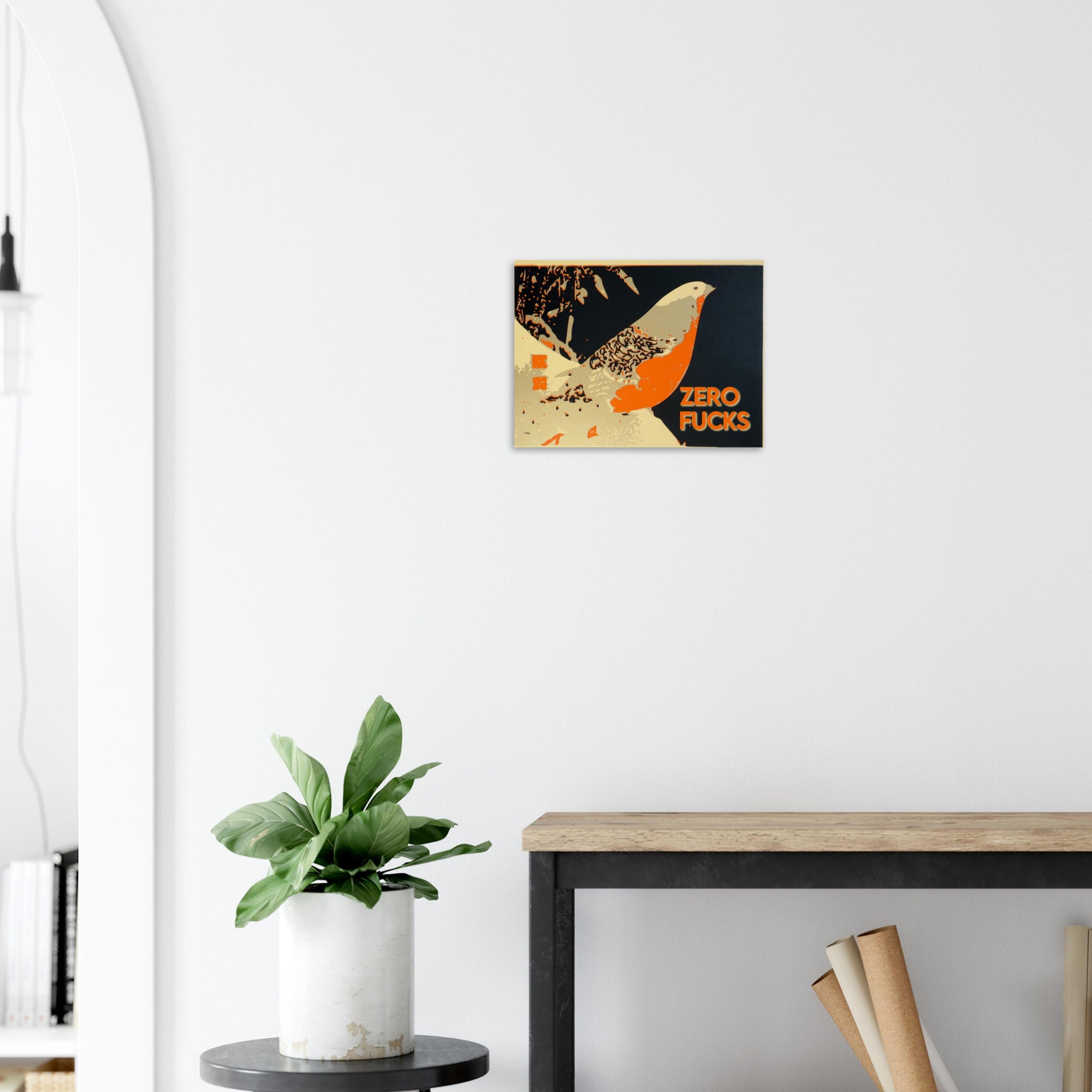 Zero Fucks | Art Nouveau Art Giclée Print