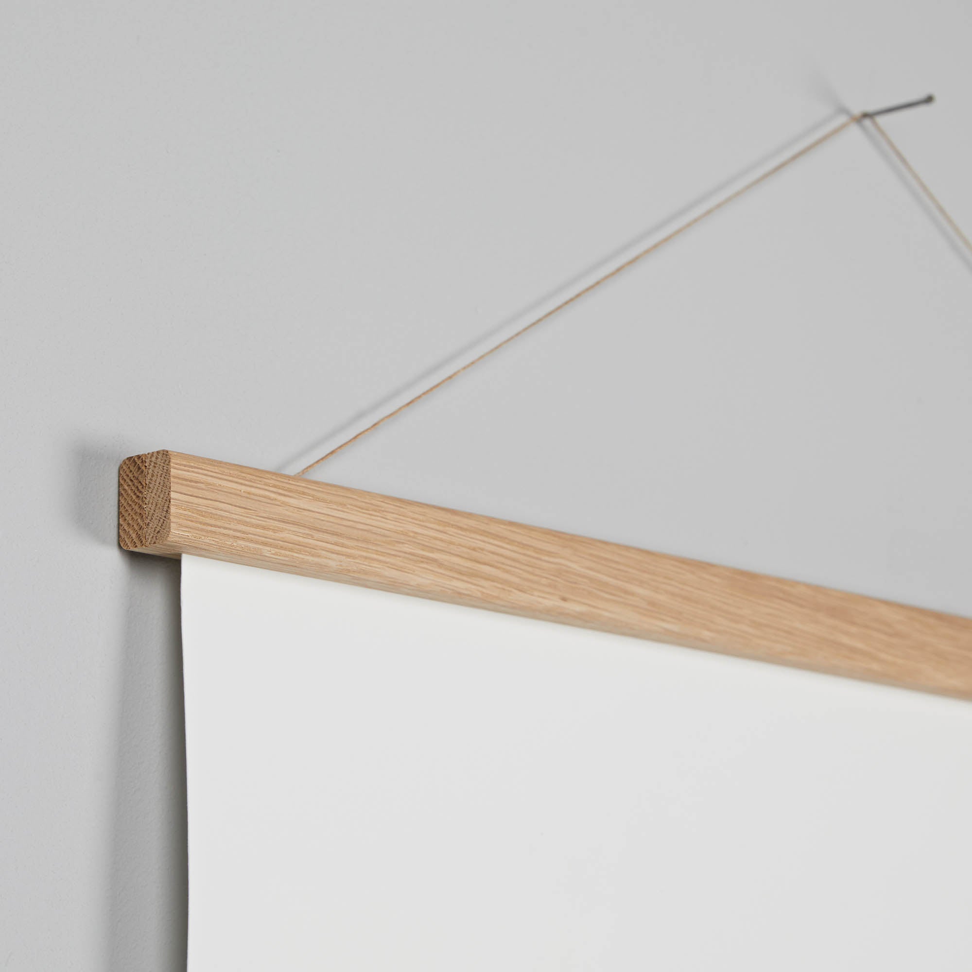 Natural Oak Wood Poster Hanger | Display It. Swap It. Make It Yours