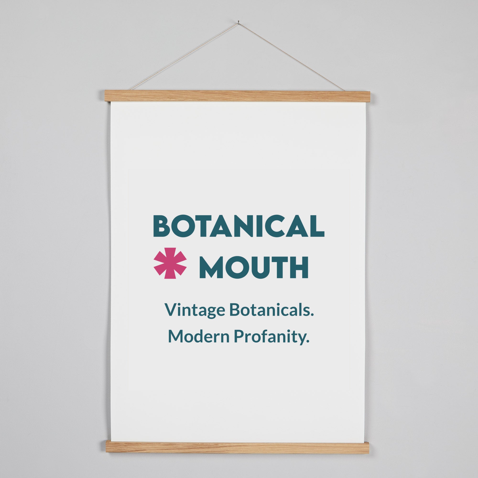 Natural Oak Wood Poster Hanger | Display It. Swap It. Make It Yours