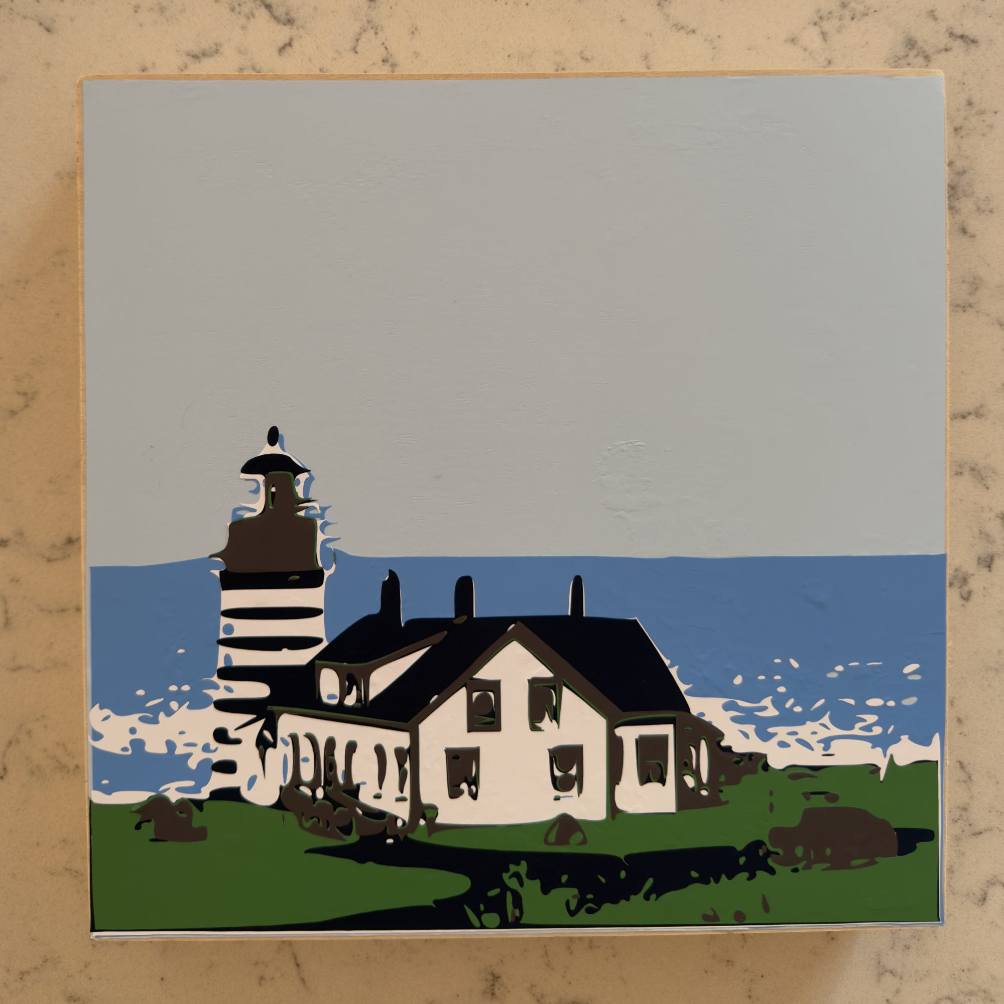 First Light | Original Hand-Layered Vinyl on Cradled Birch Panel (Copy)