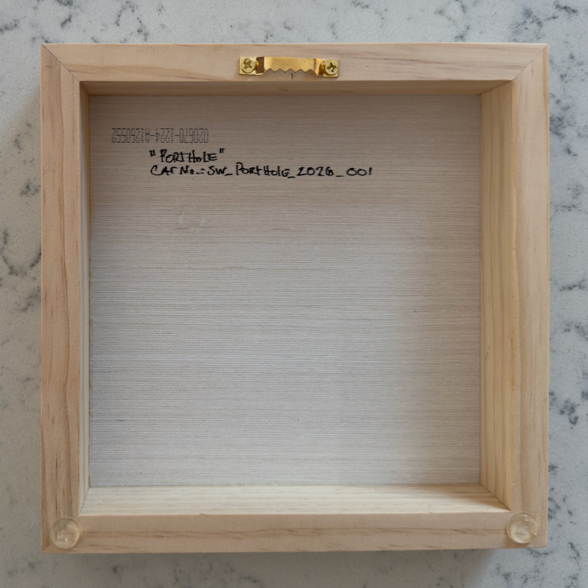 Porthole |  Original Hand-Layered Vinyl on Cradled Birch Panel