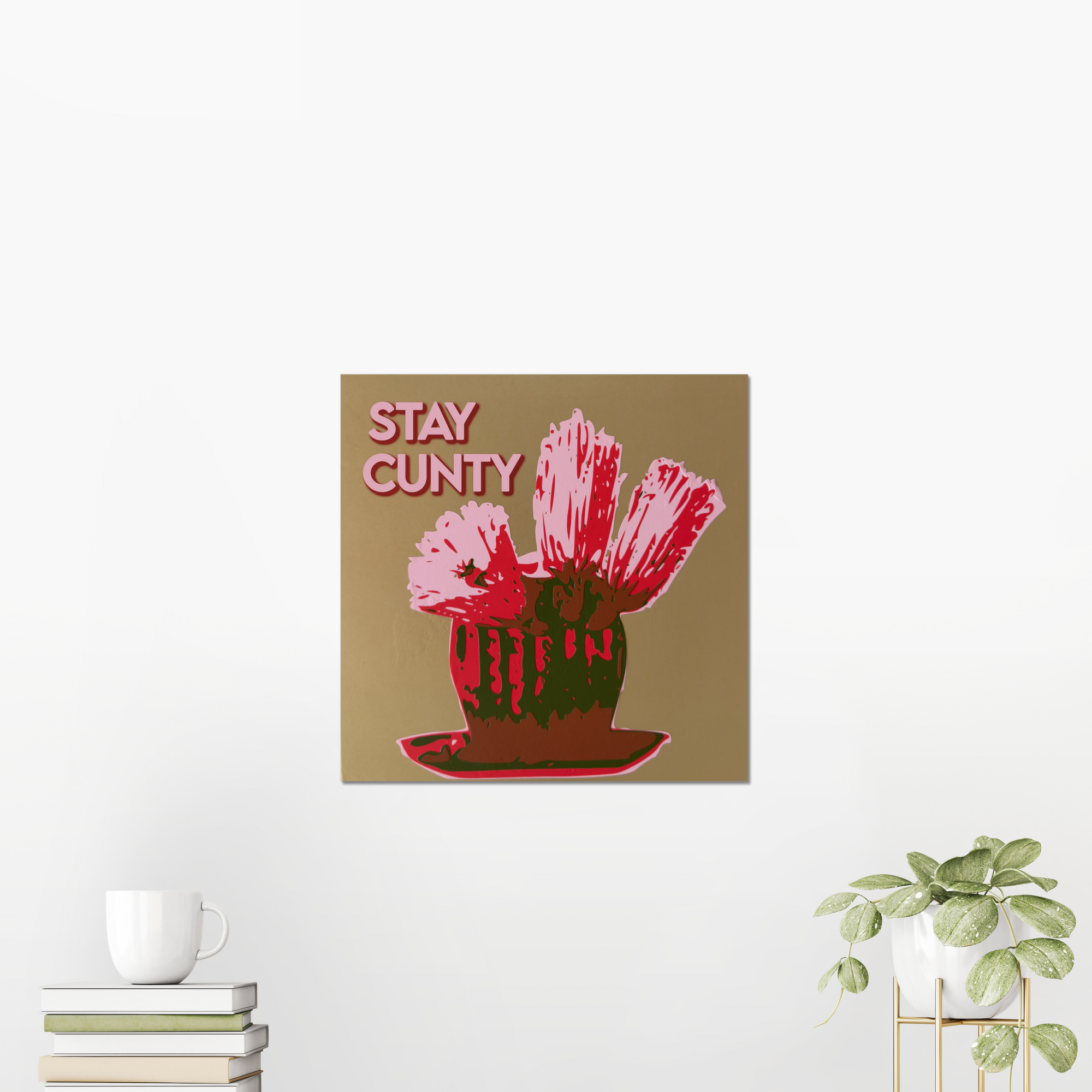 Stay Cunty | Sassy Cactus Giclée Art Print