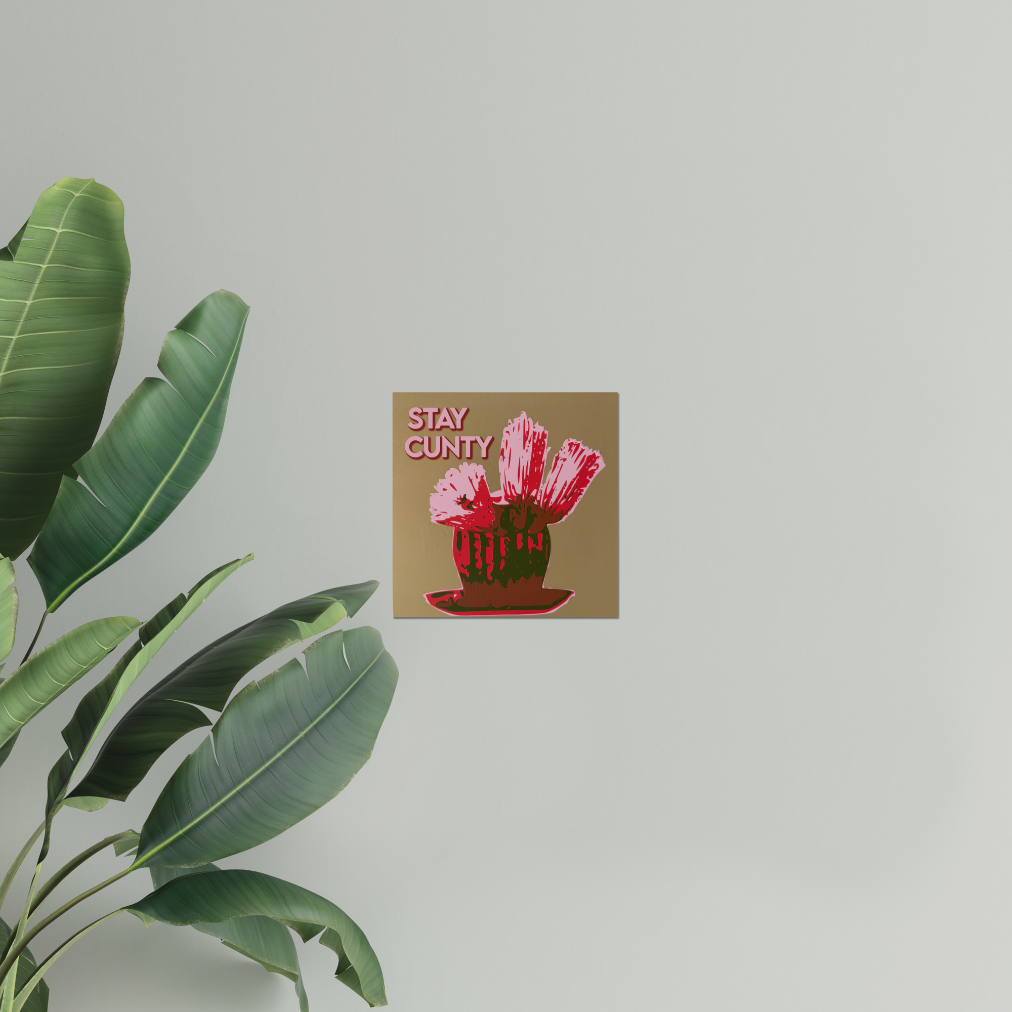 Stay Cunty | Sassy Cactus Giclée Art Print