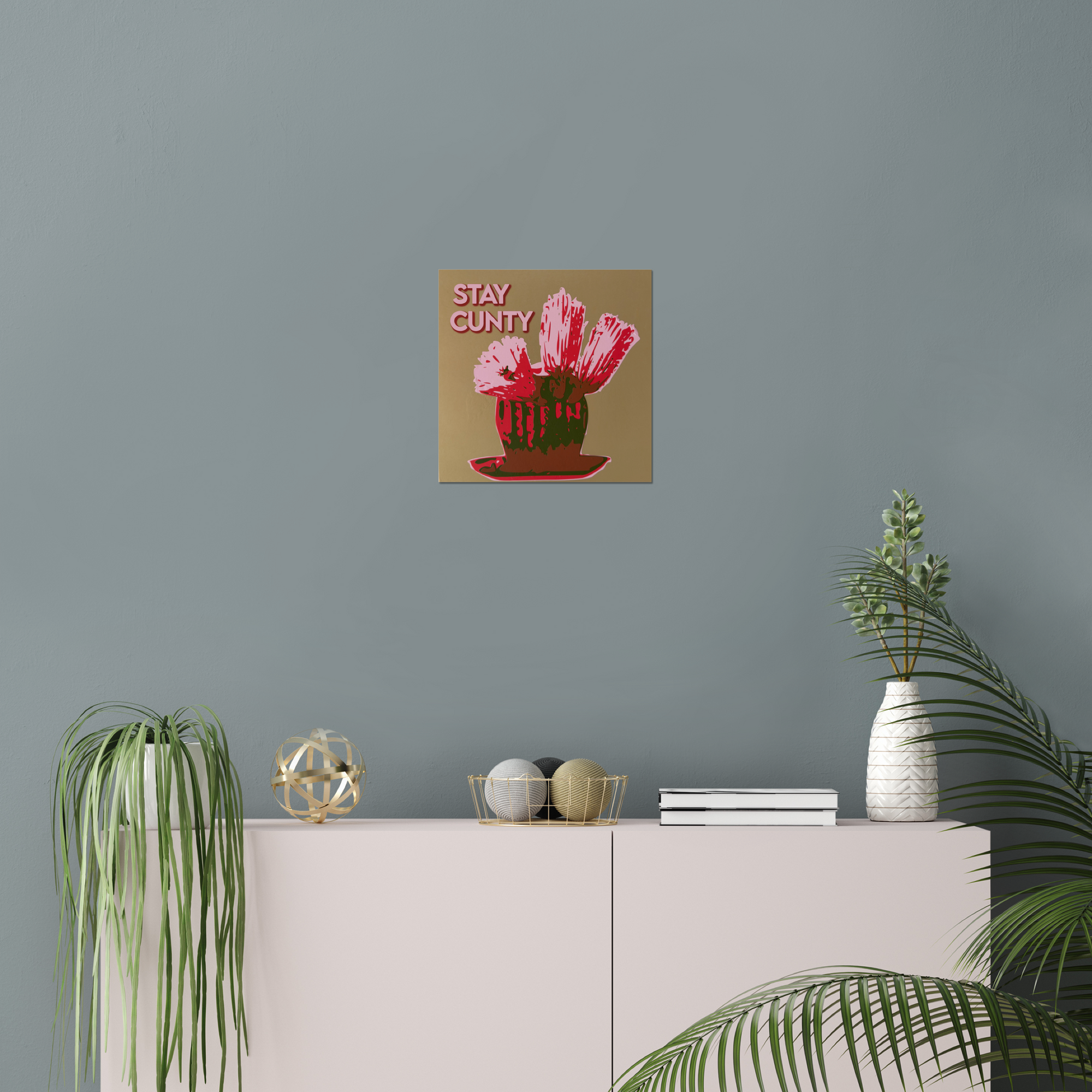 Stay Cunty | Sassy Cactus Giclée Art Print