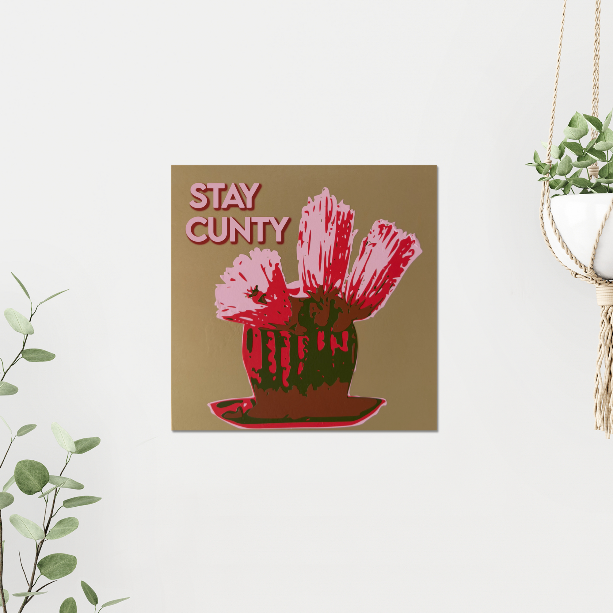 Stay Cunty | Sassy Cactus Giclée Art Print