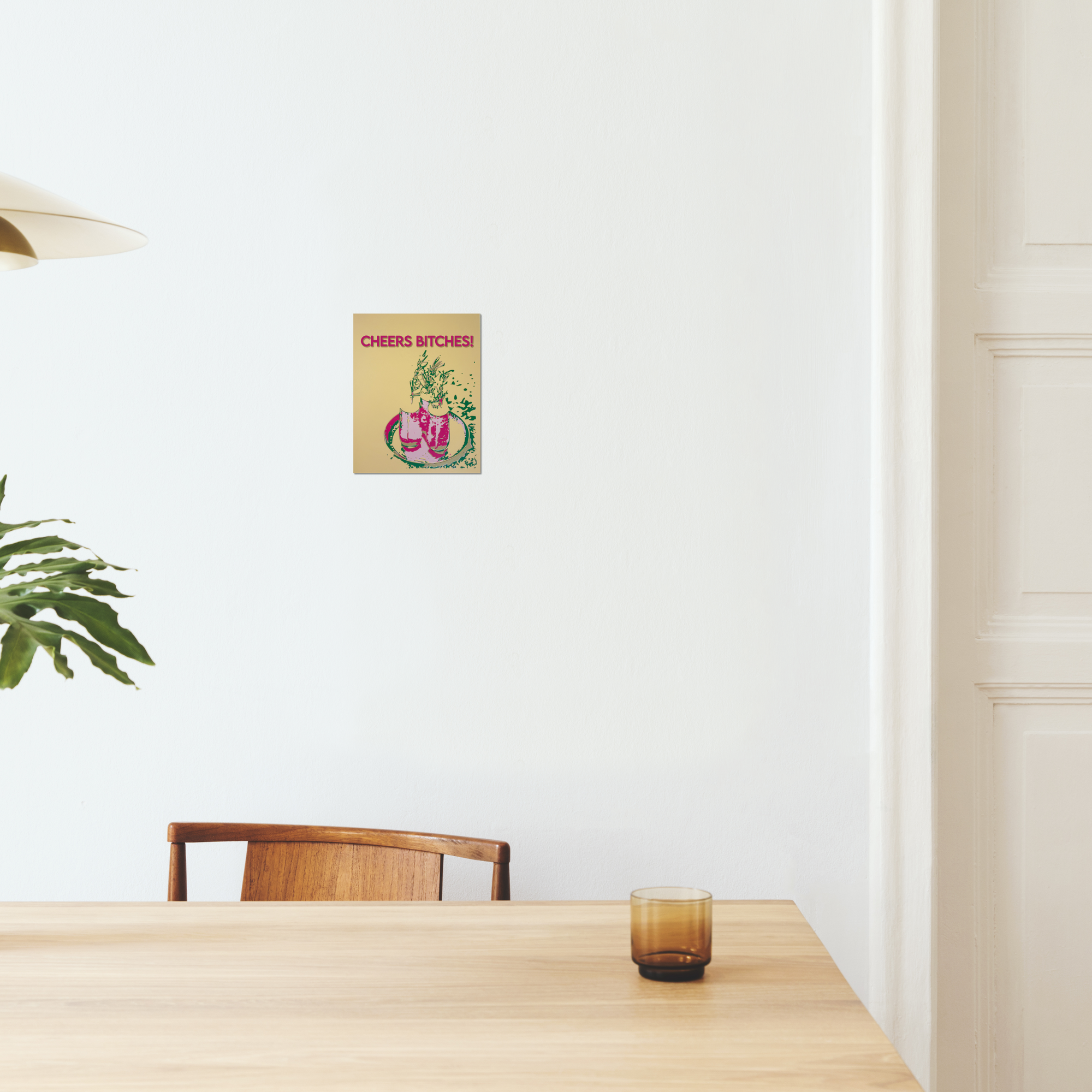 Cheers Bitches | Champagne Botanical Giclée Art Print